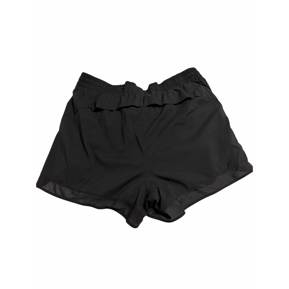 Athleta Mesh Racer Run Short Black 1X Athletic Running Shorts